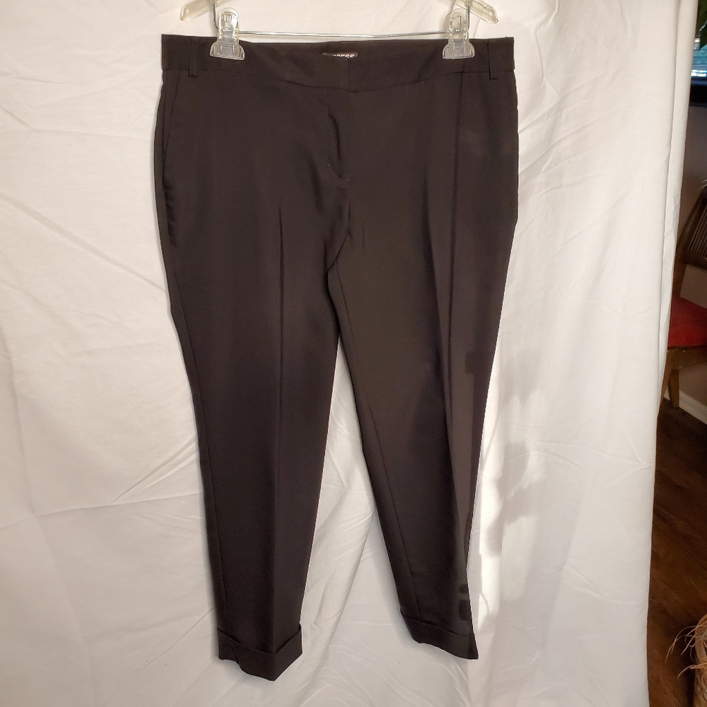 Express Editor black cuffed pants